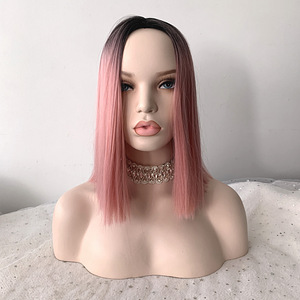Parukas "Black Pink" 37cm (1 foto / 5)