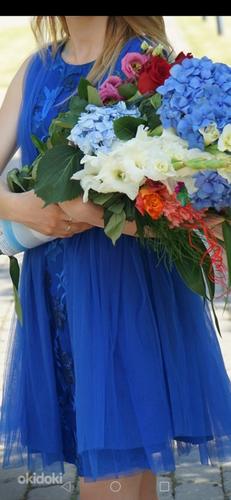 Праздничное платье синее платье (фото #2)