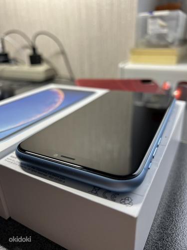 iPhone XR 64 ГБ Синий +стекло, чехлы (фото #3)