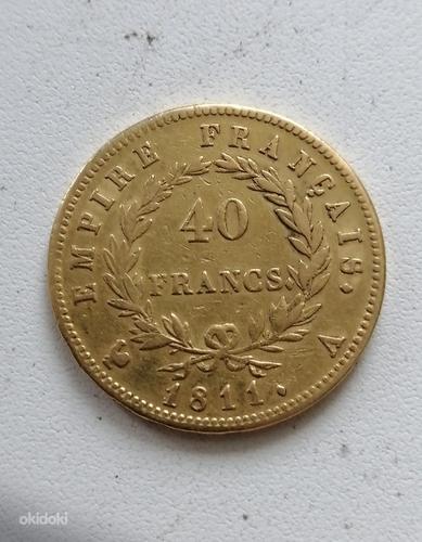 Müün mündi Prantsusmaa 40 franki, Napoleon, 1811, kuld (foto #2)