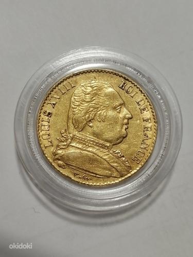 Продаю монету Франция, 20 франков, Луи 18,золото (фото #2)