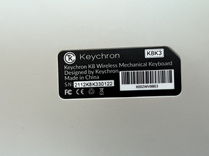 Keychron K8 (bluetooth)mechanical keyboard (Brown switches). (2 foto / 2)