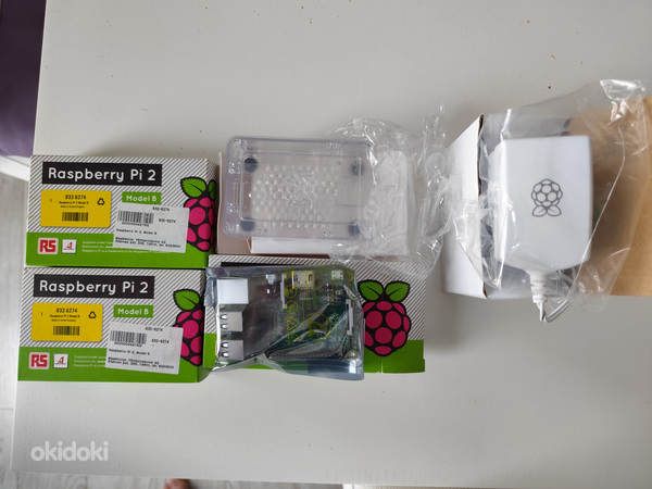 Raspberry PI2 модель B + корпус + адаптер