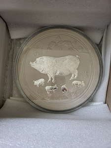 10 kg hõbemünt Austraalia Lunar siga 2019 (5 foto / 6)
