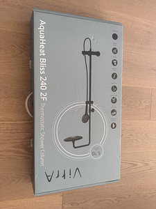 Dušisegisti Vitra Aquaheat Bliss, termostaat, must matt (2 foto / 6)