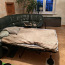Большой кожаный диван-кровать (фото #1)