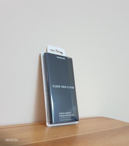 Galaxy Note10+ Clear View Cover kaitsekaaned (must) (foto #1)