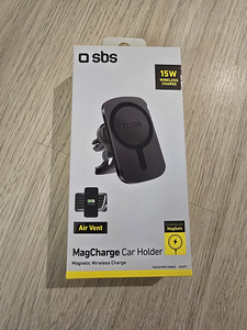 SBS MagSafe Rotating Car Holder with Wireless Charger (1 foto / 3)