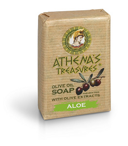 Натуральное Греческое Мыло Алое Вера+Оливка, 100g (1 фото из 1)
