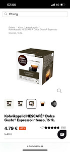 Кофейные капсулы Nescafe Dolce Gusto (1 фото из 2)