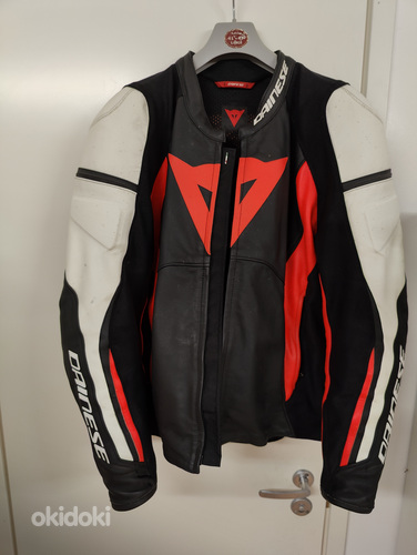 Куртка для вождения DAINESE NEXUS черный/красный/белый (фото #1)