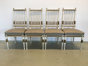 Kustavi stiilis söögilaud ja 4 tooli (2 foto / 10)