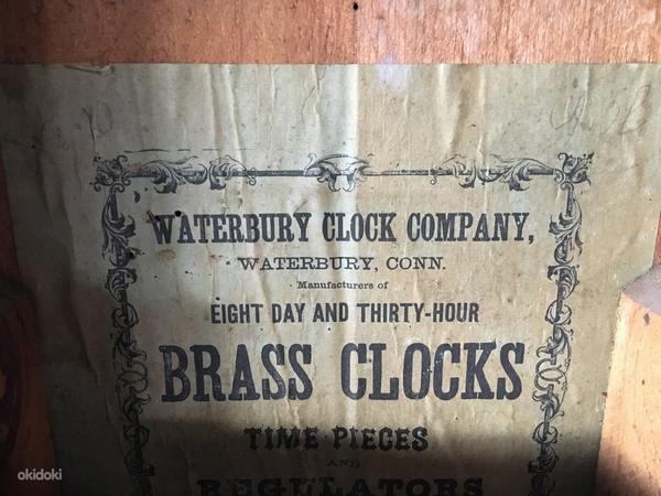 Старые американские настенные часы (фото #5)