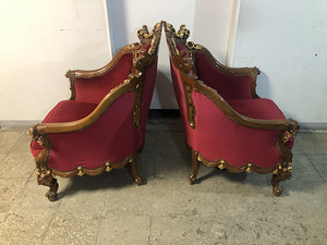Rokokoo stiilis 2 tugitooli (3 foto / 6)