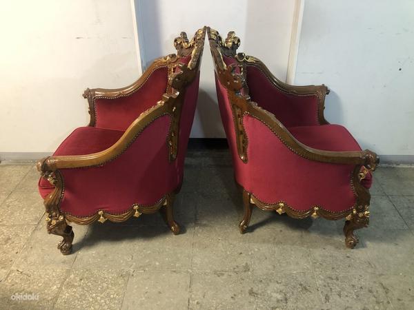 Диван-софа в стиле рококо и 2 кресла (фото #7)