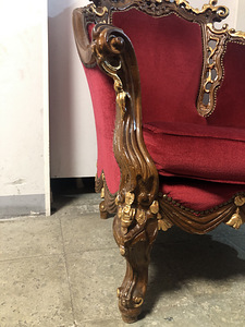 Rokokoo stiilis 2 tugitooli (4 foto / 6)