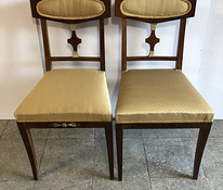 2 золотых стула в стиле ампир
