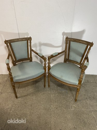 2 старинных кресла в стиле Кустави. (фото #2)
