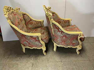 Rokokoo stiilis tugitoolid (5 foto / 9)