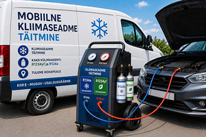Mobiilne kliimaseadme täitmine — R134a ja R1234yf (1 foto / 3)