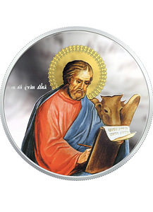 Набор 4 х 1oz серебряных монет "Евангелисты" Ниуэ, 2011 (6 фото из 6)