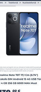 Realme NOTE 70T (256GB) (1 foto / 4)