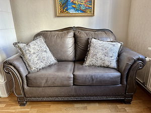 Luksuslik nahkdiivan Malacara Quarry Leather Loveseat Signat (1 foto / 4)