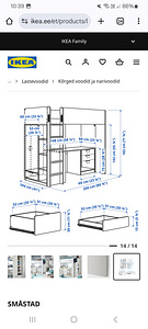 Ikea smästad narivoodi