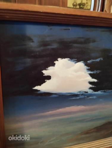 Две картины маслом, Жар-птица и Облако, около 1980-1990 гг. (фото #4)