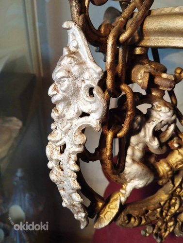 Antiik laelamp originaal klaasplafooniga, vajab restaureerim (foto #5)