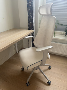 IKEA MATCHPEL kontoritool – 2 tk, valge, ergonoomi (1 foto / 5)