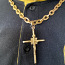 Золотая цепочка с крестом, 119гр, 18к, 750 (фото #5)
