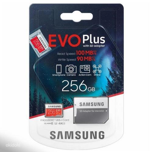 Samsung EVO PLUS 256GB Micro SDXC mälukaart + adapter (foto #1)