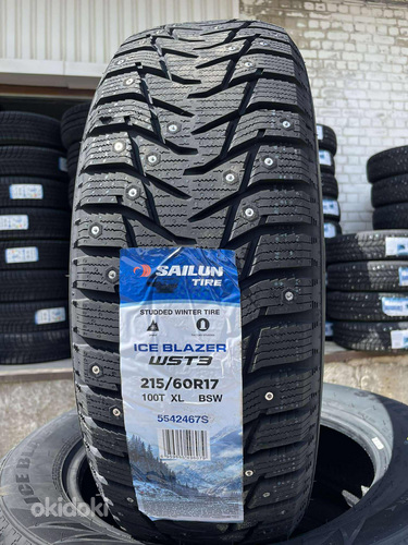 215/60/17 sailun ice blazer wst3 шипованная шина 100t