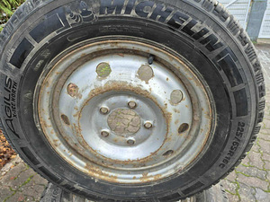Диски + Шины 225/65R16C (шипованные), Renault Master III (4 фото из 4)