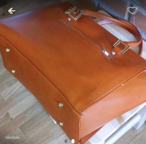 Прочная и качественная кожаная сумка, как новая (фото #2)