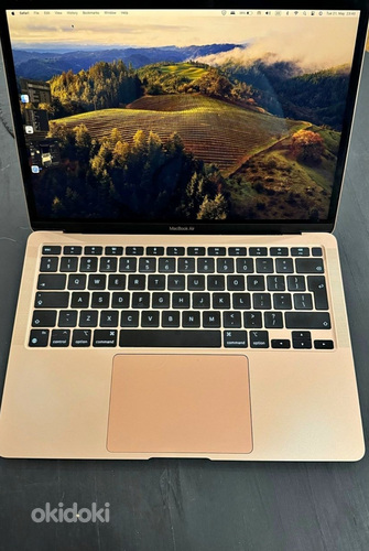 M1 MacBook Air 13-дюймовый 256 ГБ/8 ГБ, золотой INT, 2020 г. (фото #1)