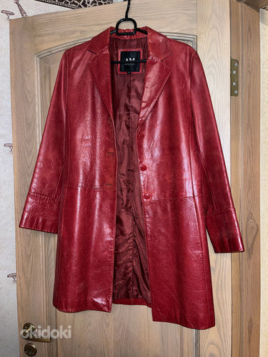 Кожаный пиджак, размер S (фото #1)