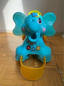 Сиди, иди, едь- игрушка слон (infantino) (1 фото из 3)