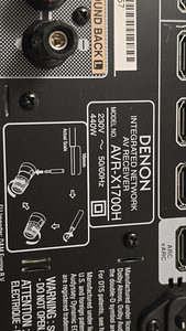 DENON INTEGRATED RECEIVER AVR-X1700H (3 foto / 3)