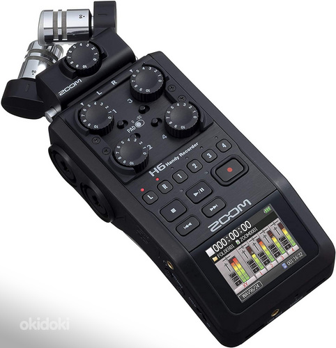 Аудиорекордер ZOOM H6 BLACK + SGH-6 микрофон (фото #1)