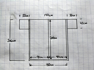 Super king-voodi madratsite ja abilaudadega / King size bed (7 foto / 7)