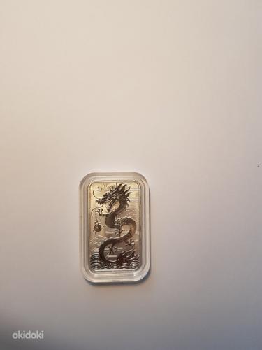 1 (oz) прямоугольная монета Australian Dragon (2018) (фото #1)