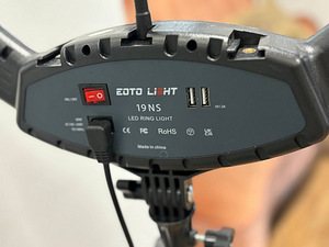 19" LED rõngavalgusti koos statiiviga (3 foto / 6)
