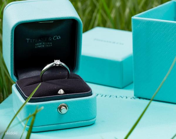 Кольцо Tiffany & Co Engagement Harmony с круглым бриллиантом 64384 (фото #1)