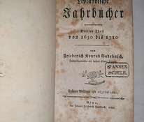 Livlandiche Jahrbucher 1781