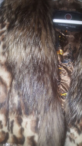 Kasukas naturaalne karusnahk värv selline leopard XL (4 foto / 5)