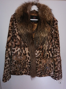 Kasukas naturaalne karusnahk värv selline leopard XL (2 foto / 5)