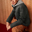 Кожаная куртка Жан Паскаль, теплая подкладка, байкерский стиль, теплая подкладка (фото #1)