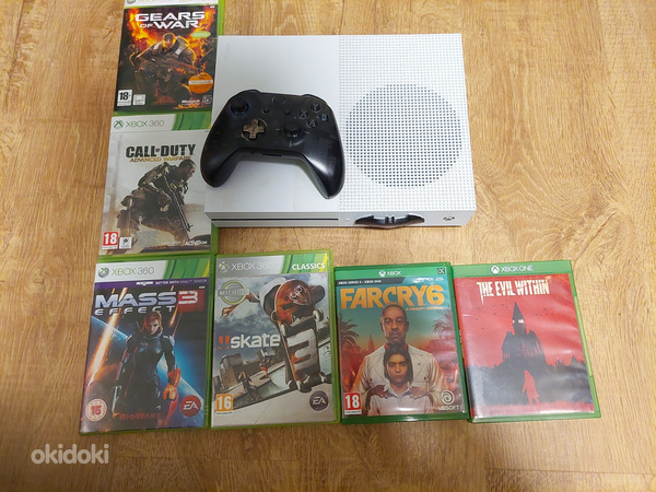 Xbox one s и консоль PUBG + 7 игр (фото #1)